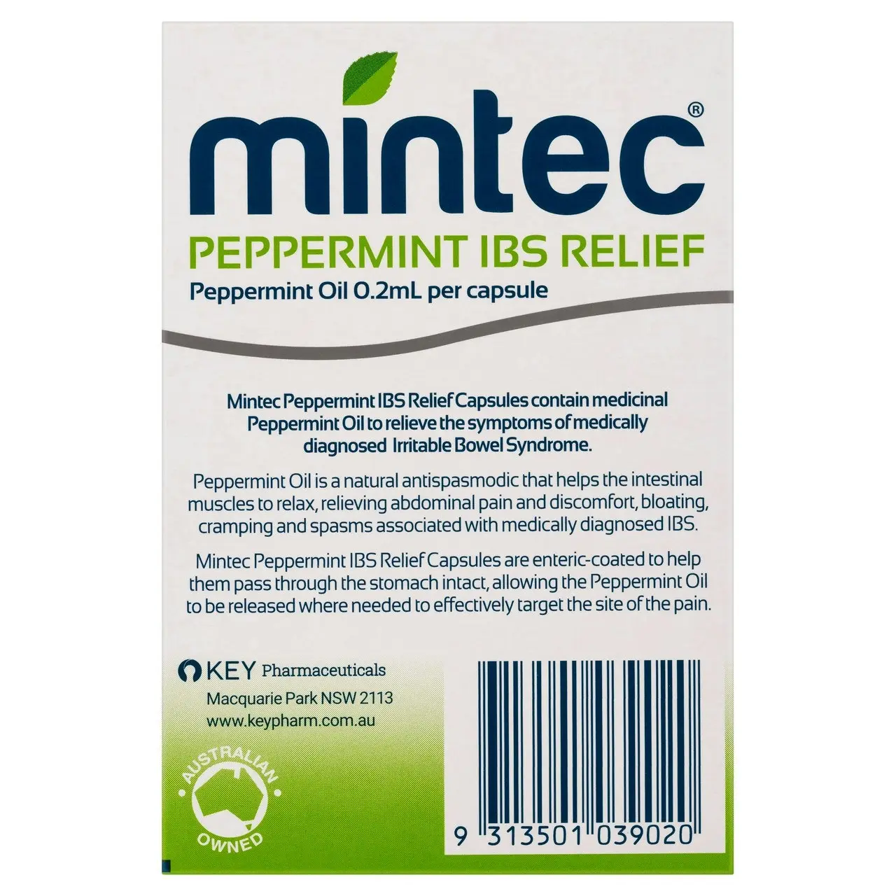 Mintec Peppermint IBS Relief 60's Capsules