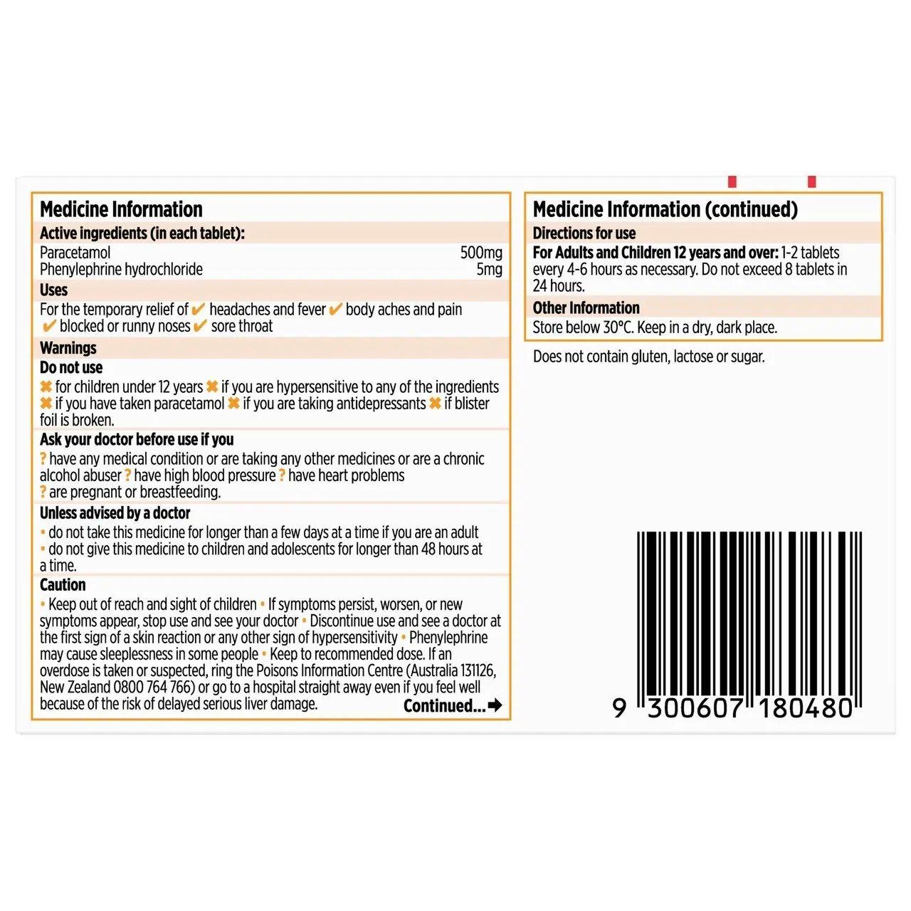 CODRAL Cold & Flu Tablets 24 Pack