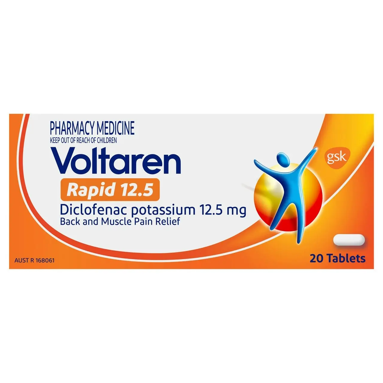 Voltaren Rapid 12.5 20 Tablets