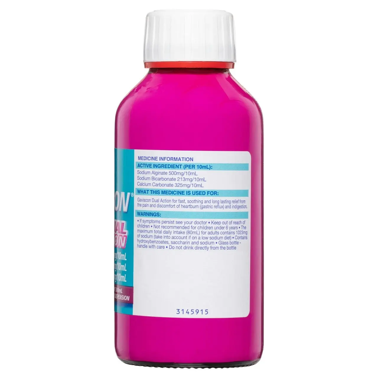 Gaviscon Dual Action Liquid Mixed Berry 300ml