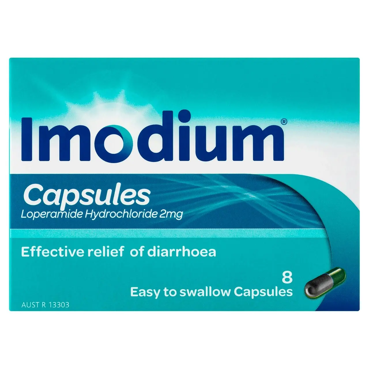 IMODIUM Diarrhoea Relief Capsules 8 Pack