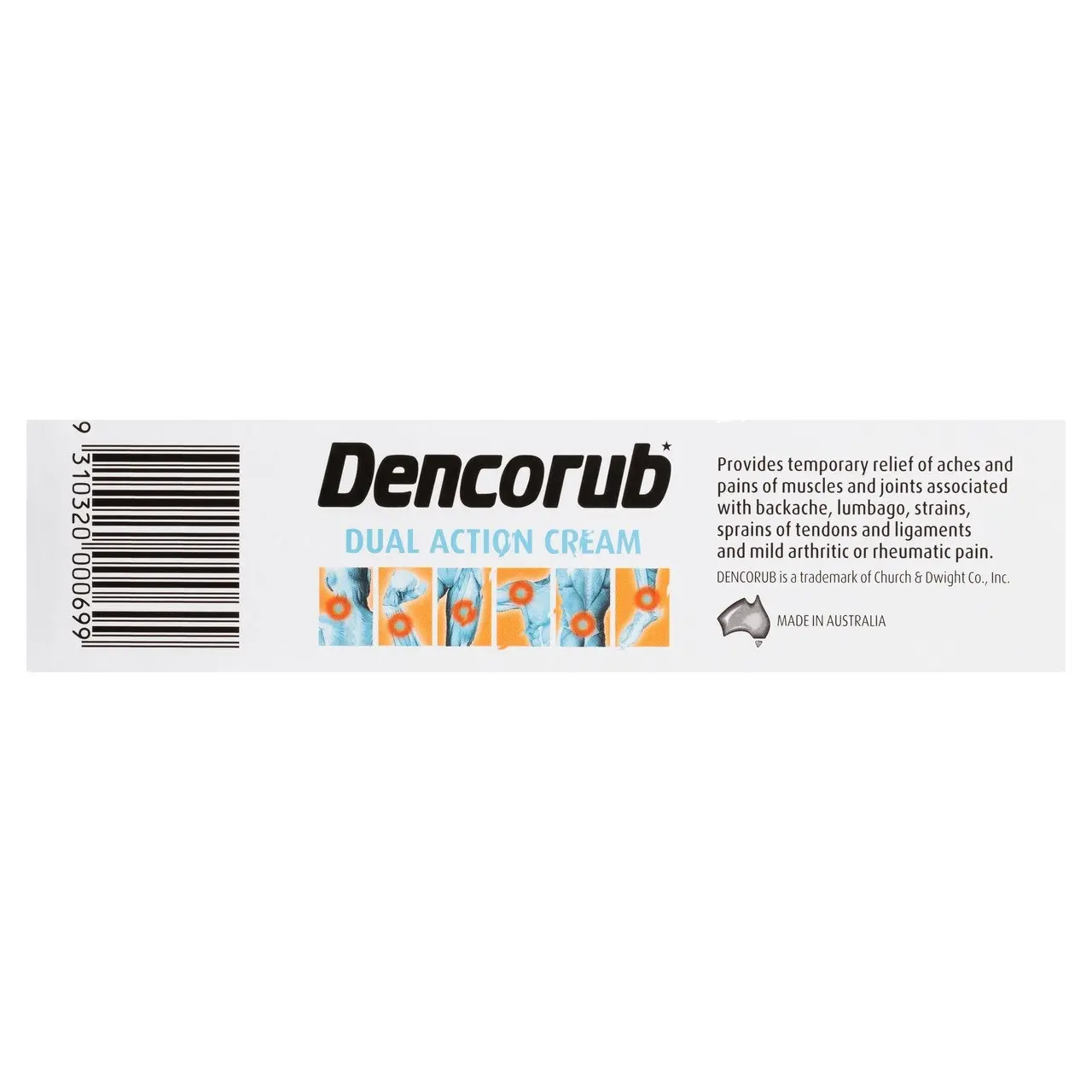 Dencorub Dual Action Pain Relieving Cream 100g