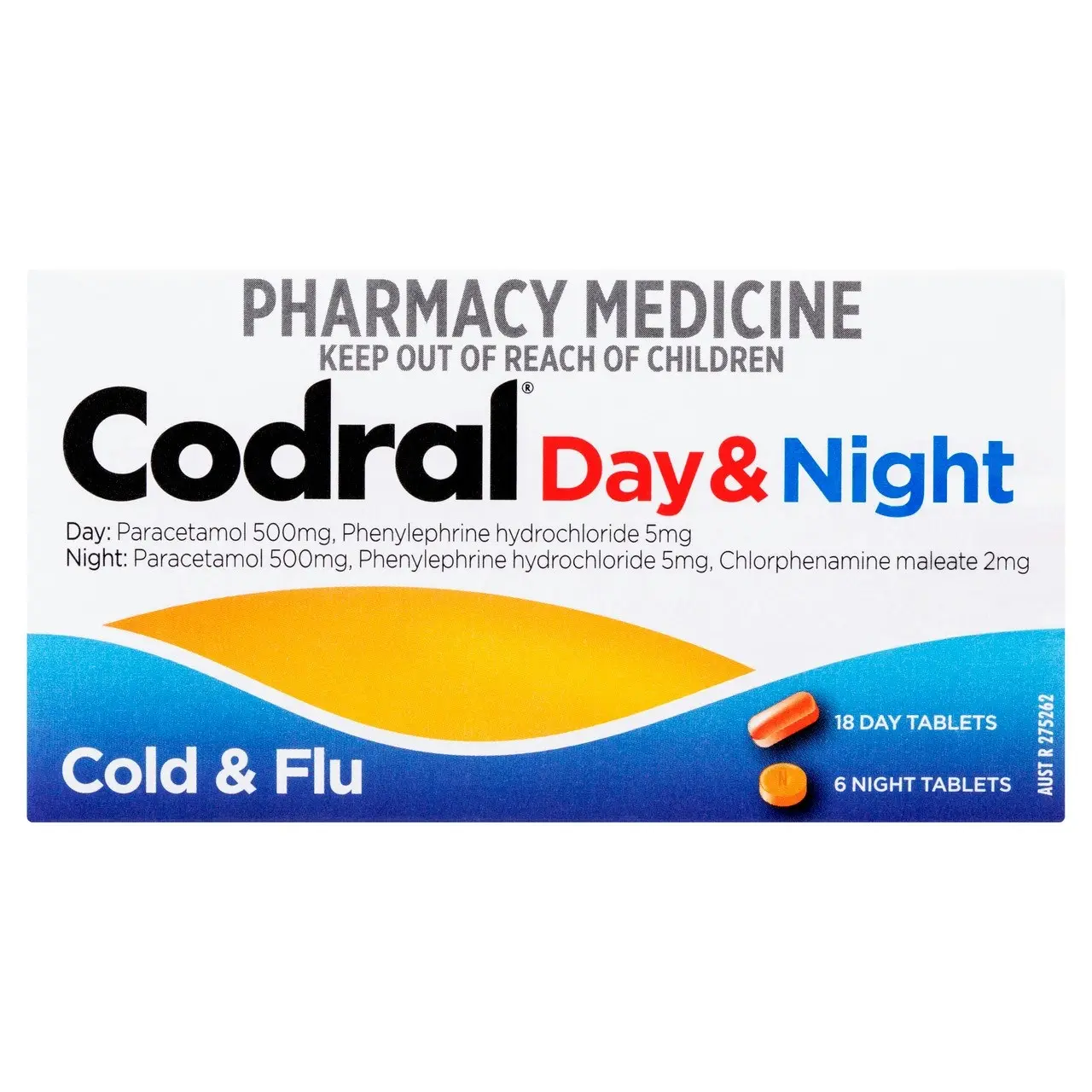 CODRAL Day & Night Cold & Flu Tablets 24 Pack