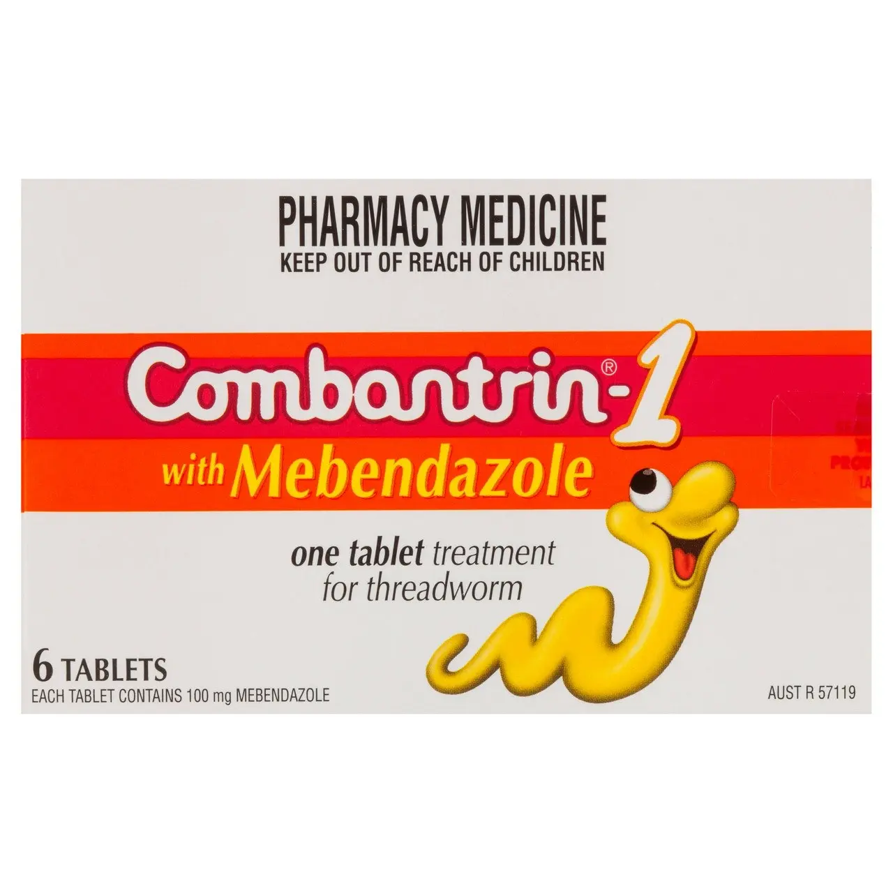 Combantrin-1 Threadworm Tablets 6 Pack