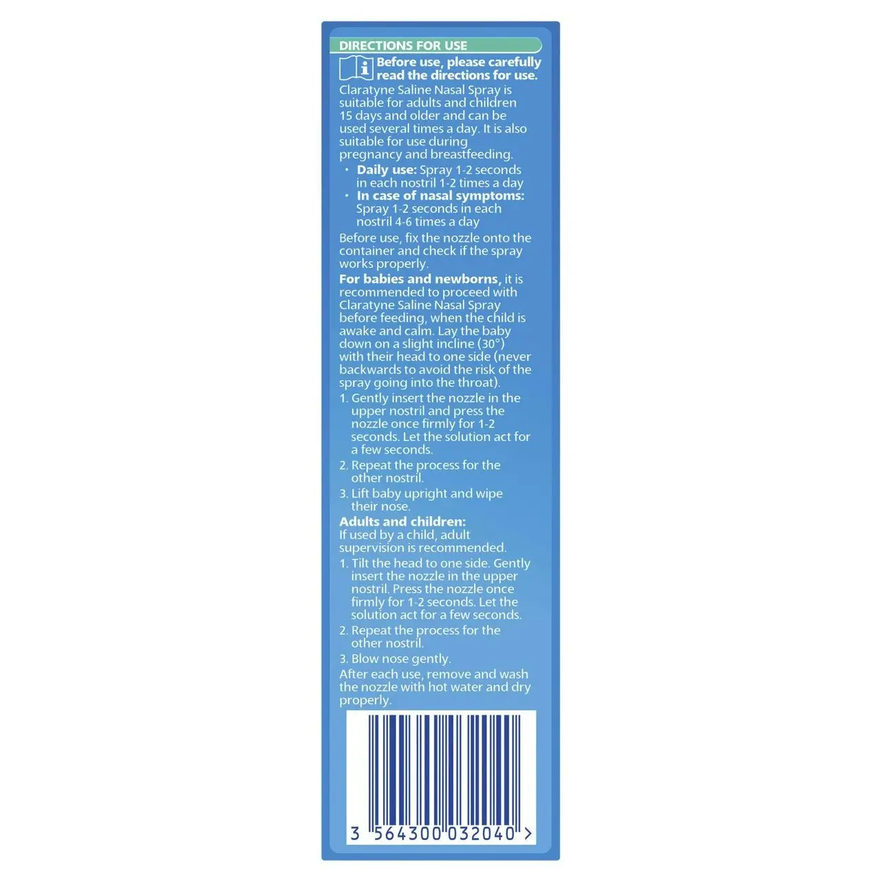 CLARATYNE Saline Nasal Spray 100 mL