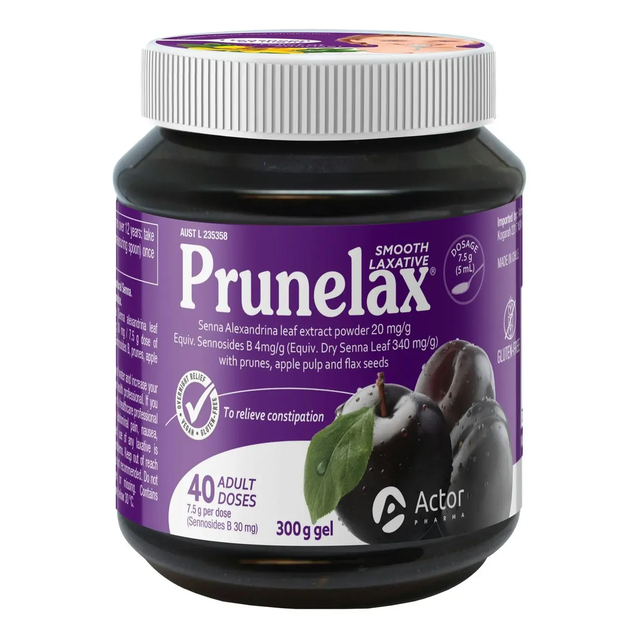 Prunelax Smooth Laxative 300g Gel