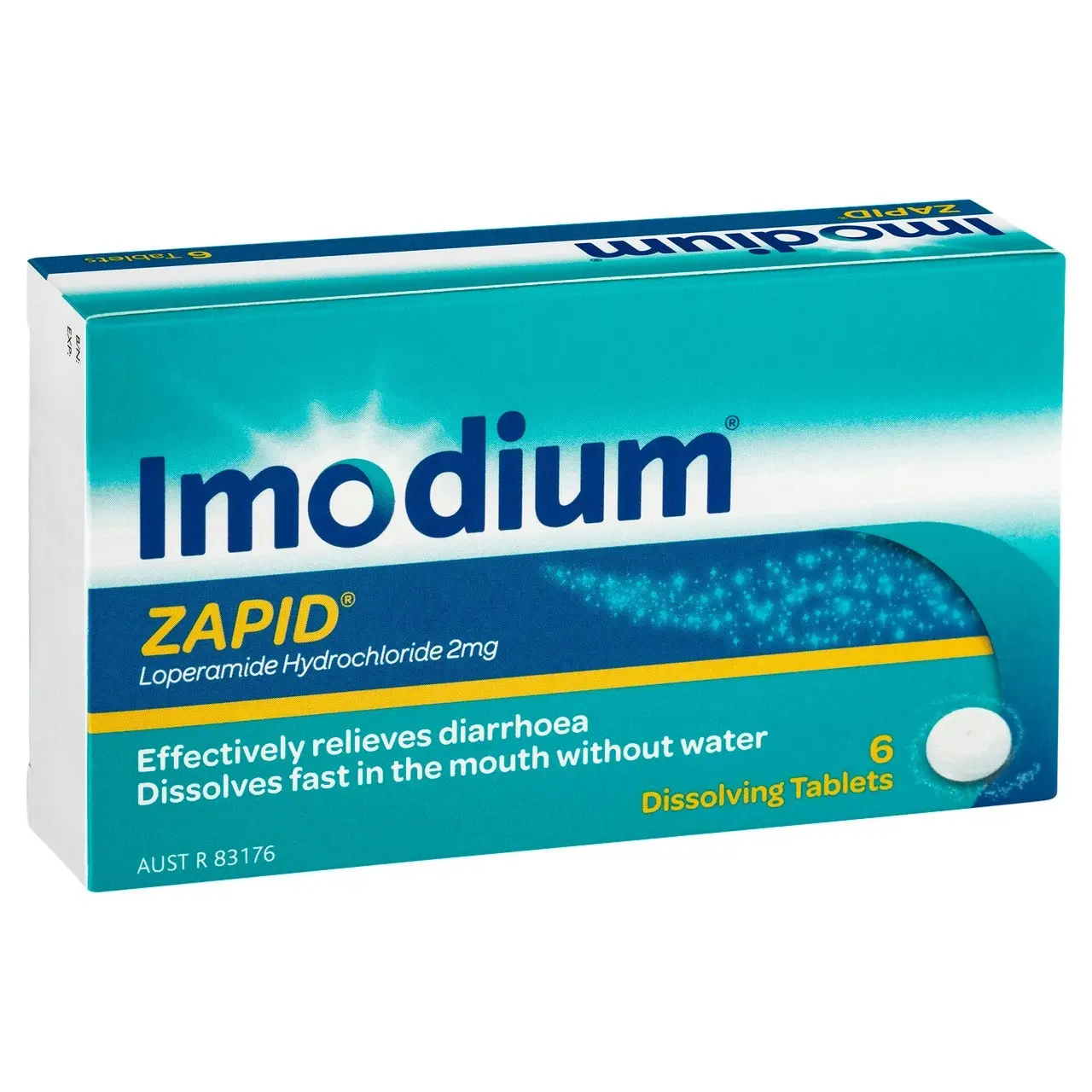 IMODIUM Zapid Diarrhoea Relief Dissolving Tablets 6 Pack