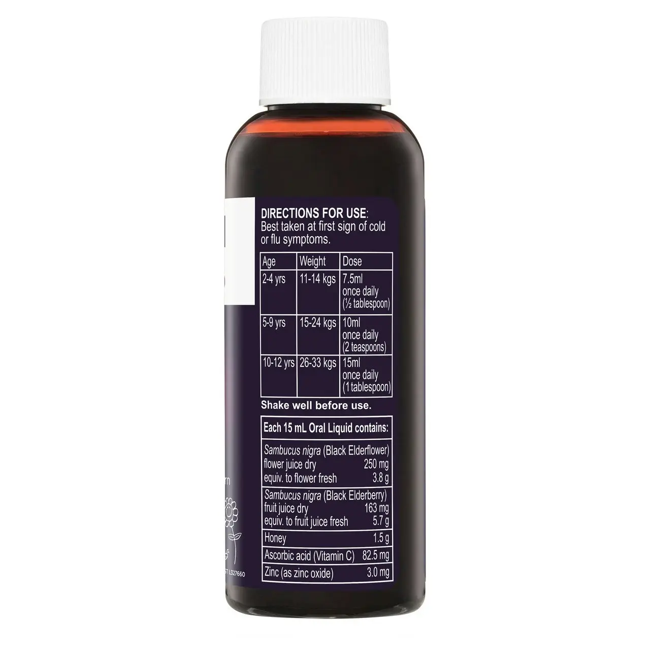 Sambucol Black Elderberry Cold & Flu Relief Kids Liquid 120ml