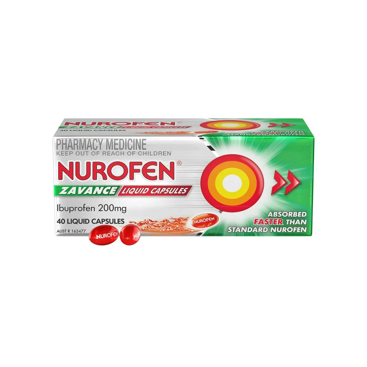 Nurofen Zavance 200mg Liquid Capsules 40 Pack