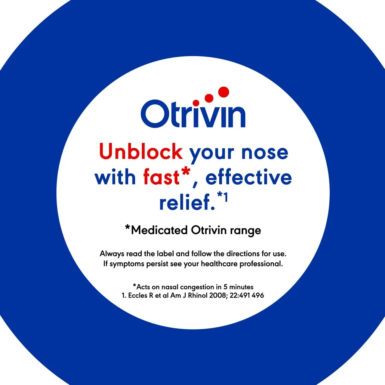 Otrivin Menthol Nasal Spray for Blocked Nose 10mL