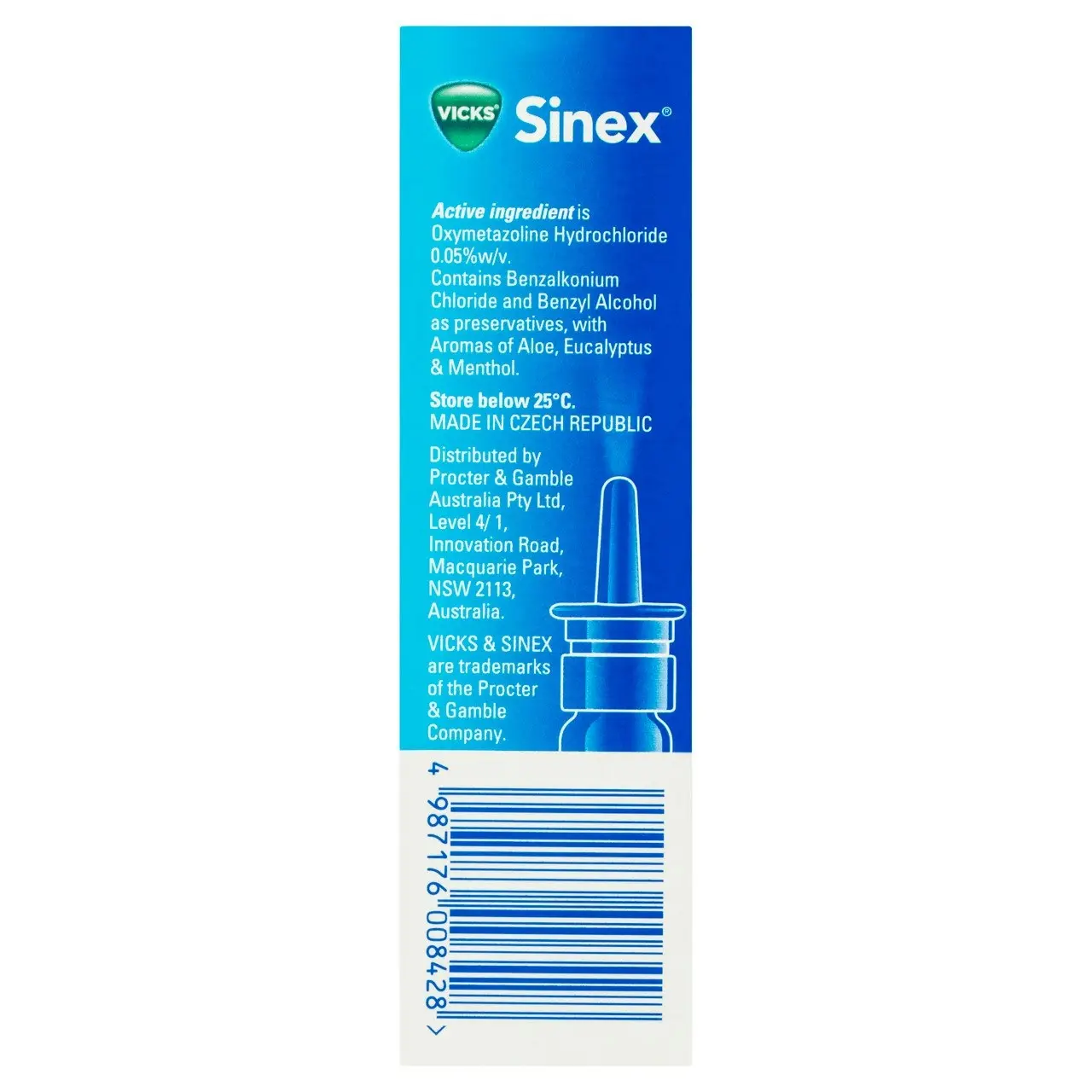 Vicks Sinex Nasal Decongestant Nasal Spray 15mL