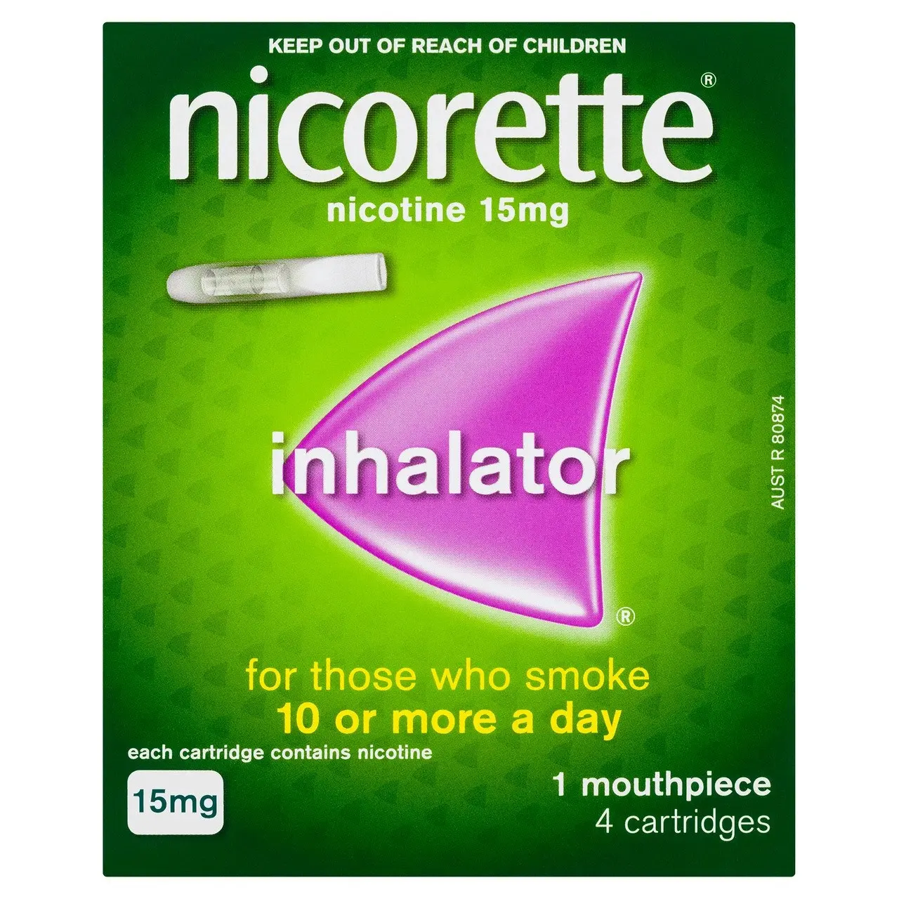 Nicorette Quit Smoking Nicotine Inhalator 4 Pack