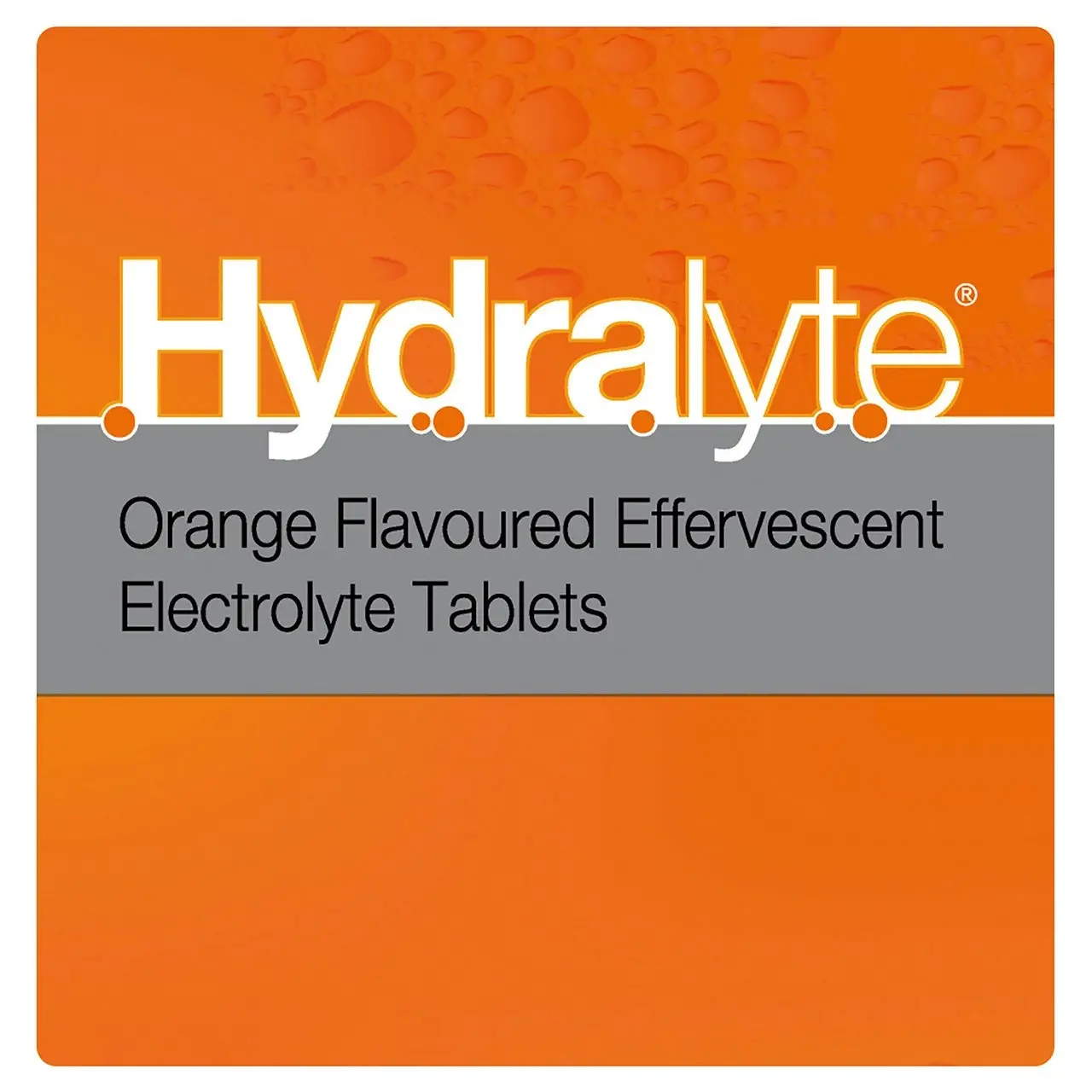 Hydralyte Effervescent Electrolyte Tablets Orange Flavoured 20 Tablets