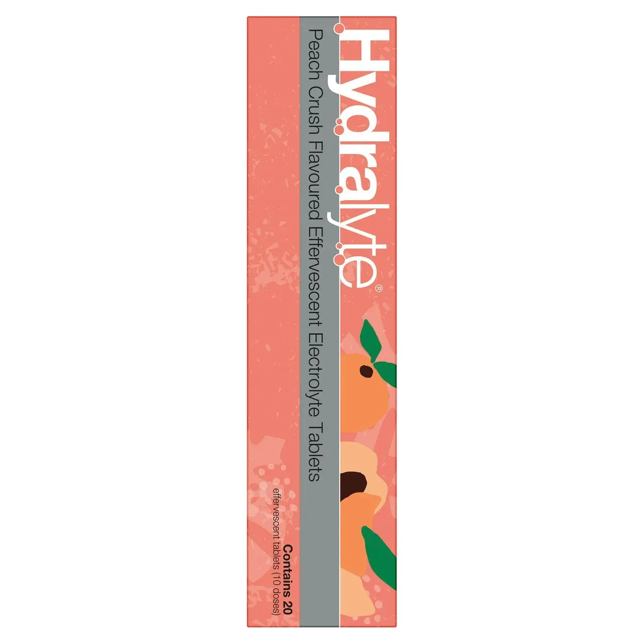 Hydralyte Effervescent Electrolyte Tablets Peach Crush Flavoured 20 Tablets