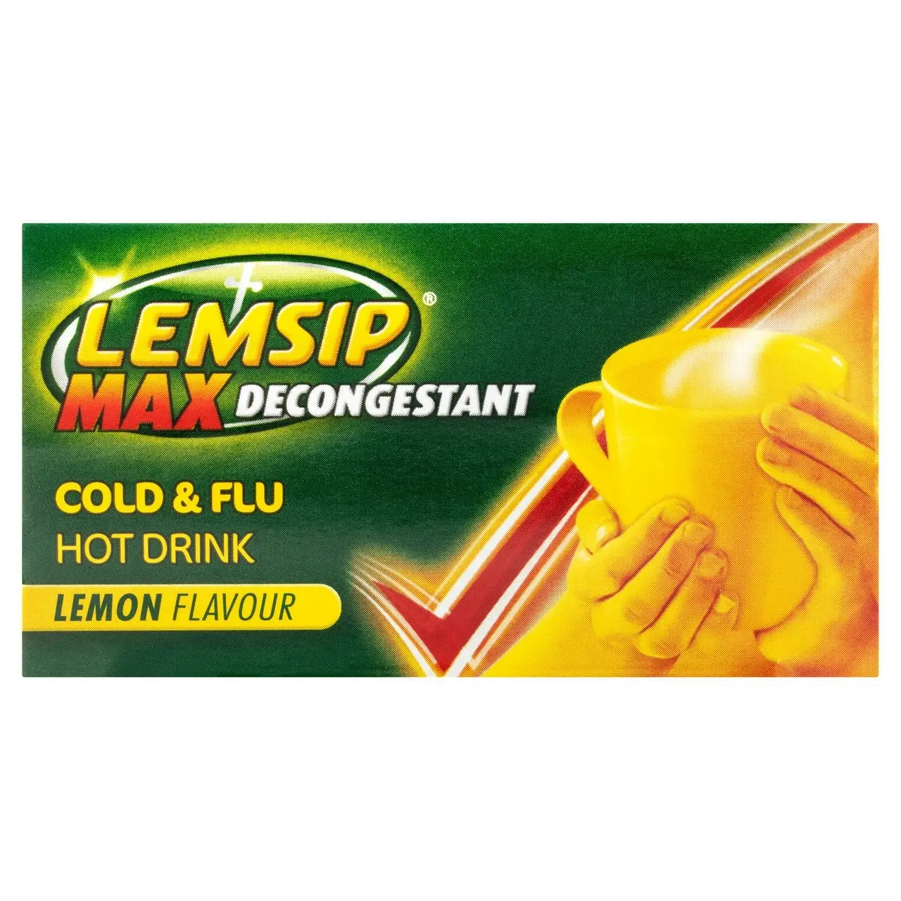 Lemsip Max Cold & Flu with Decongestant Lemon Sachets 10