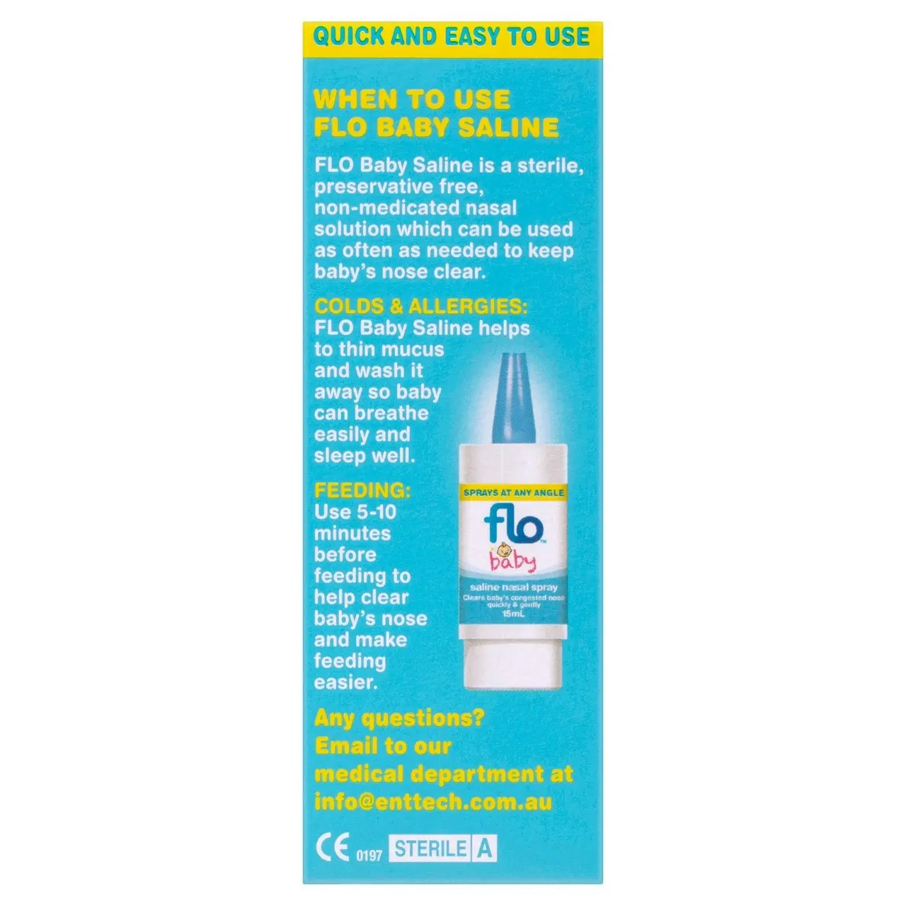 Flo Baby Saline Nasal Spray 15mL