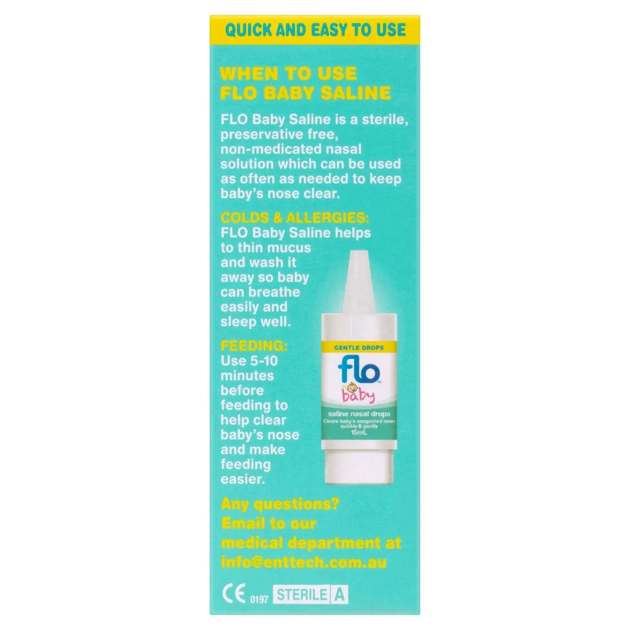 Flo Baby Saline Nasal Drops 15mL