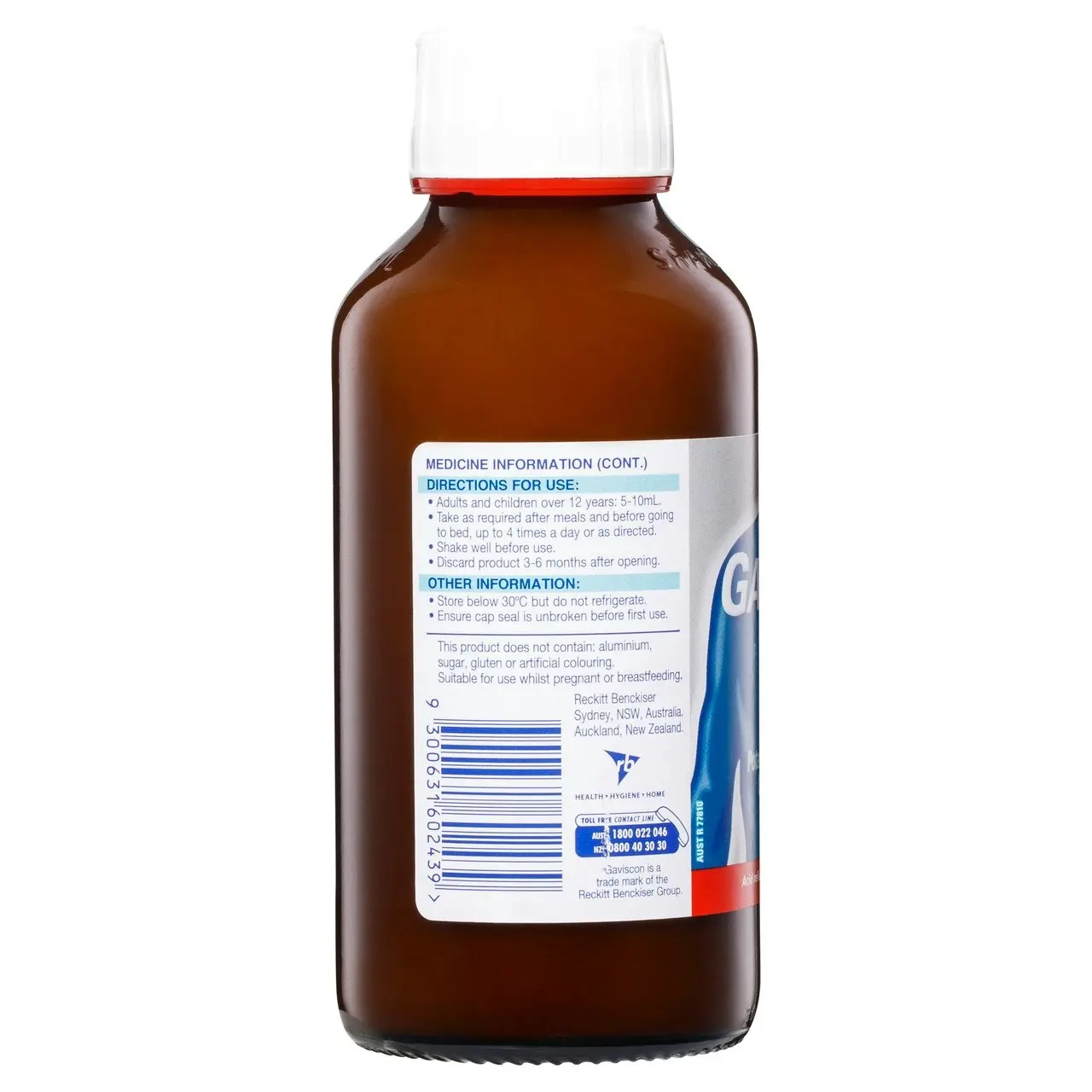 Gaviscon Extra Strength Liquid Heartburn and Indigestion Relief Aniseed 300mL