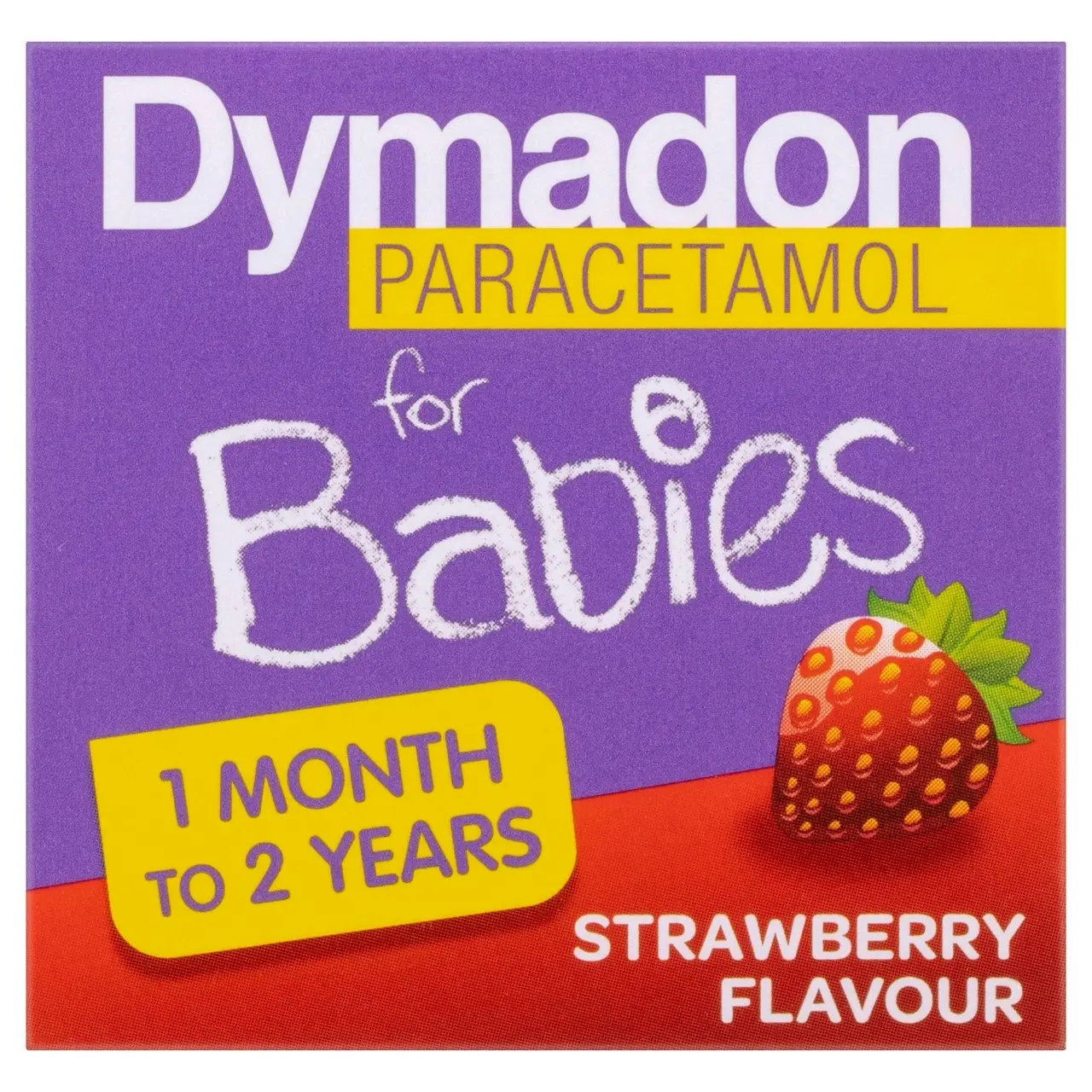 Dymadon Paracetamol for Babies 1mth-2yrs STRAWBERRY 60mL