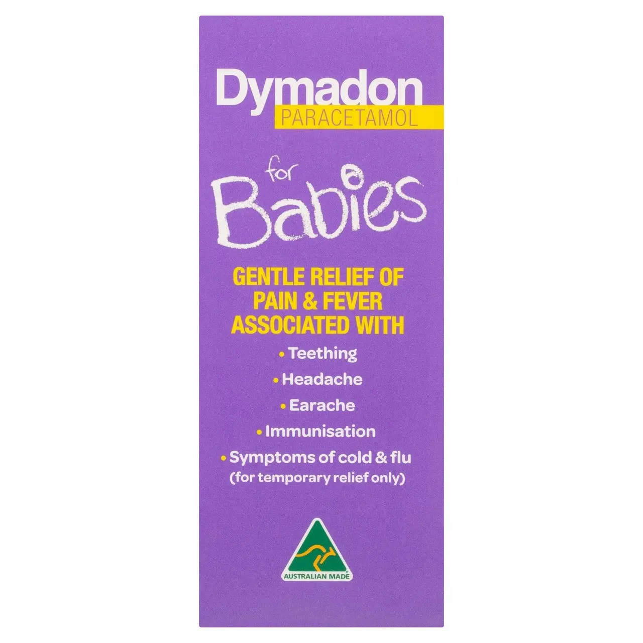 Dymadon Paracetamol for Babies 1mth-2yrs ORANGE 60mL