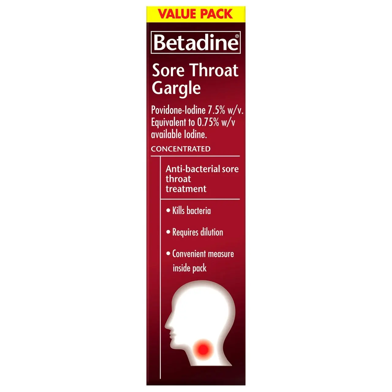 Betadine Sore Throat Gargle Concentrated 40mL