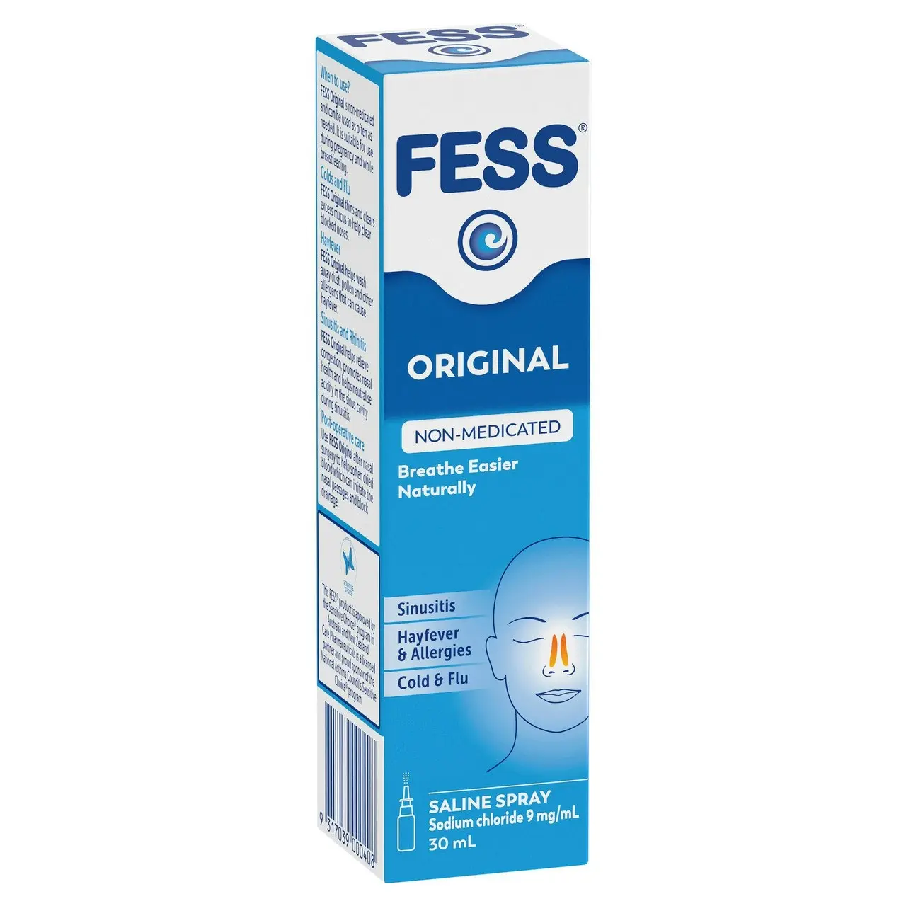 FESS Original Nasal Saline Spray 30mL