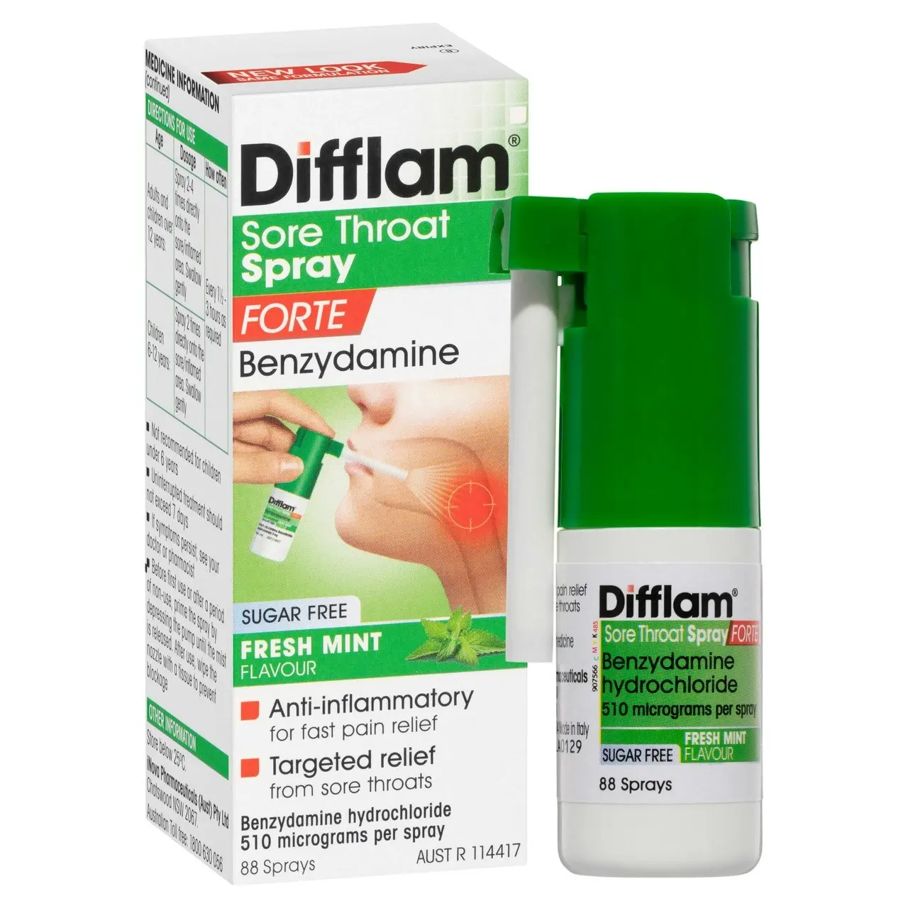 Difflam Sore Throat Spray Forte 88 Sprays