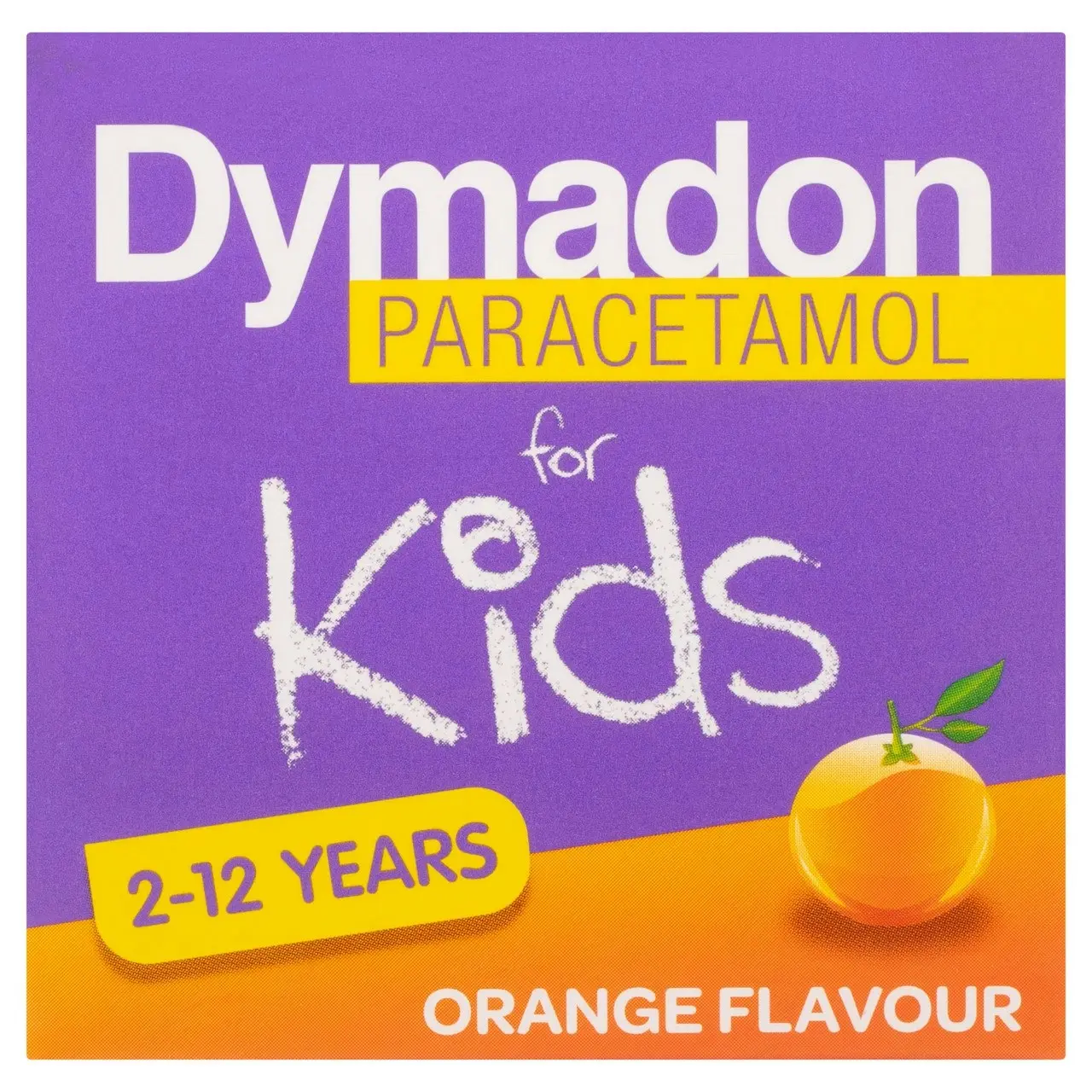 Dymadon Paracetamol for Kids 2-12yrs ORANGE 200mL