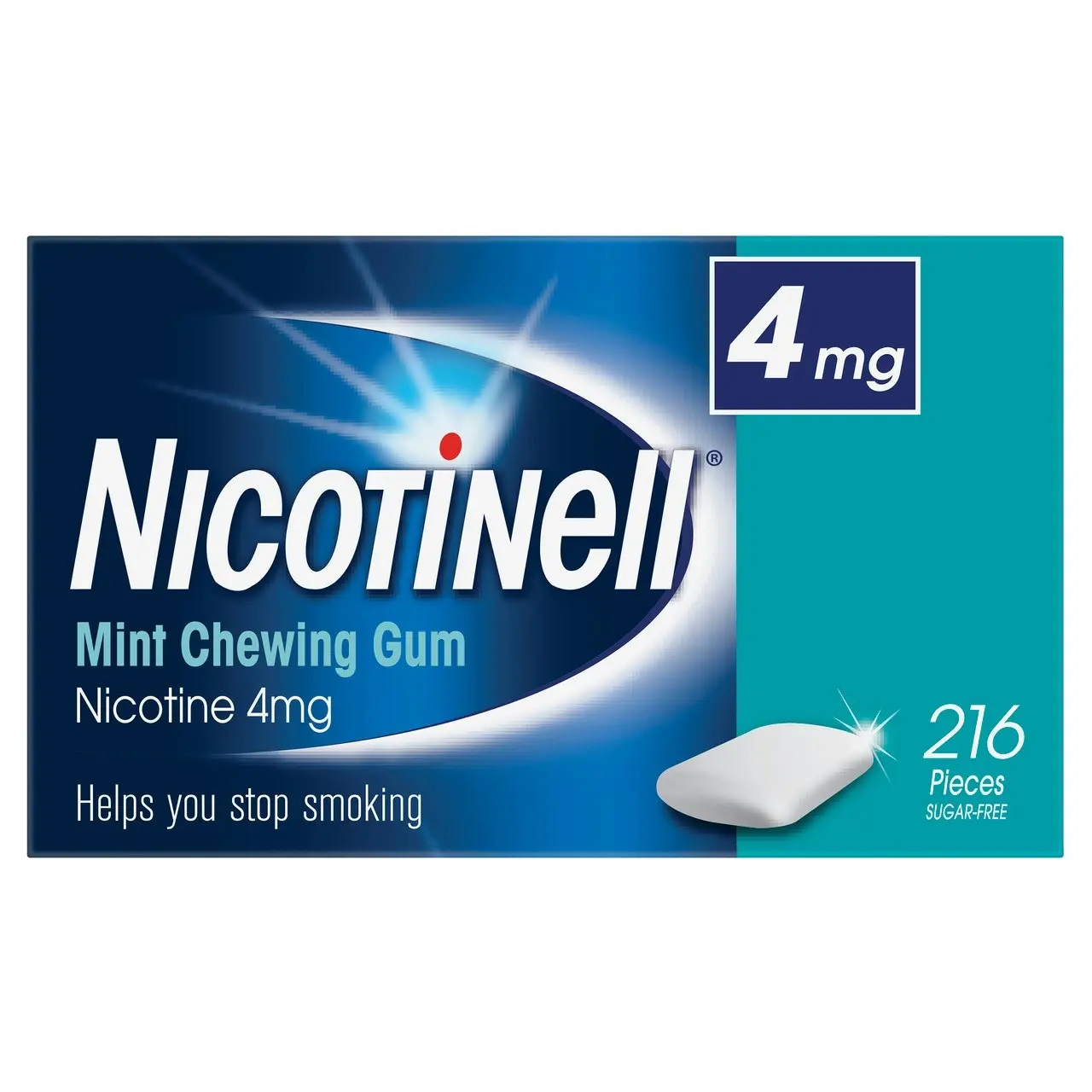 Nicotinell Stop Smoking Mint Gum Extra Strength 4mg 216 Pack