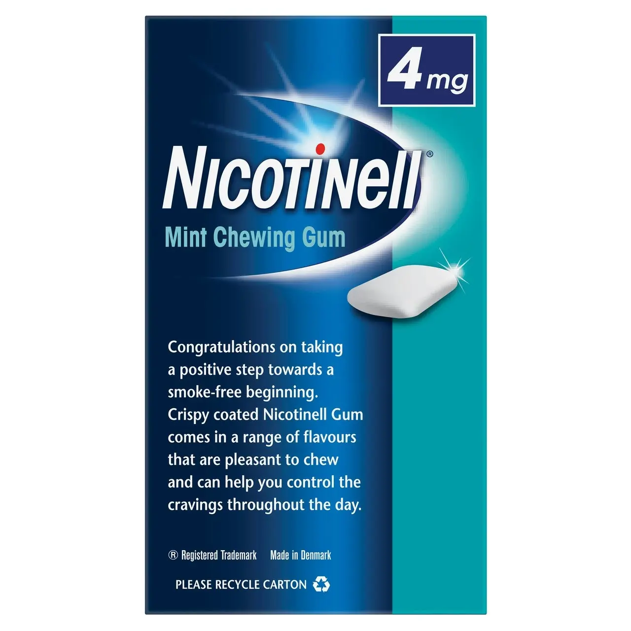 Nicotinell Stop Smoking Mint Gum Extra Strength 4mg 216 Pack