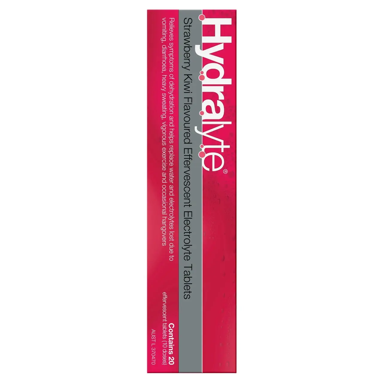 Hydralyte Effervescent Electrolyte Tablets Strawberry Kiwi Flavoured 20 Tablets