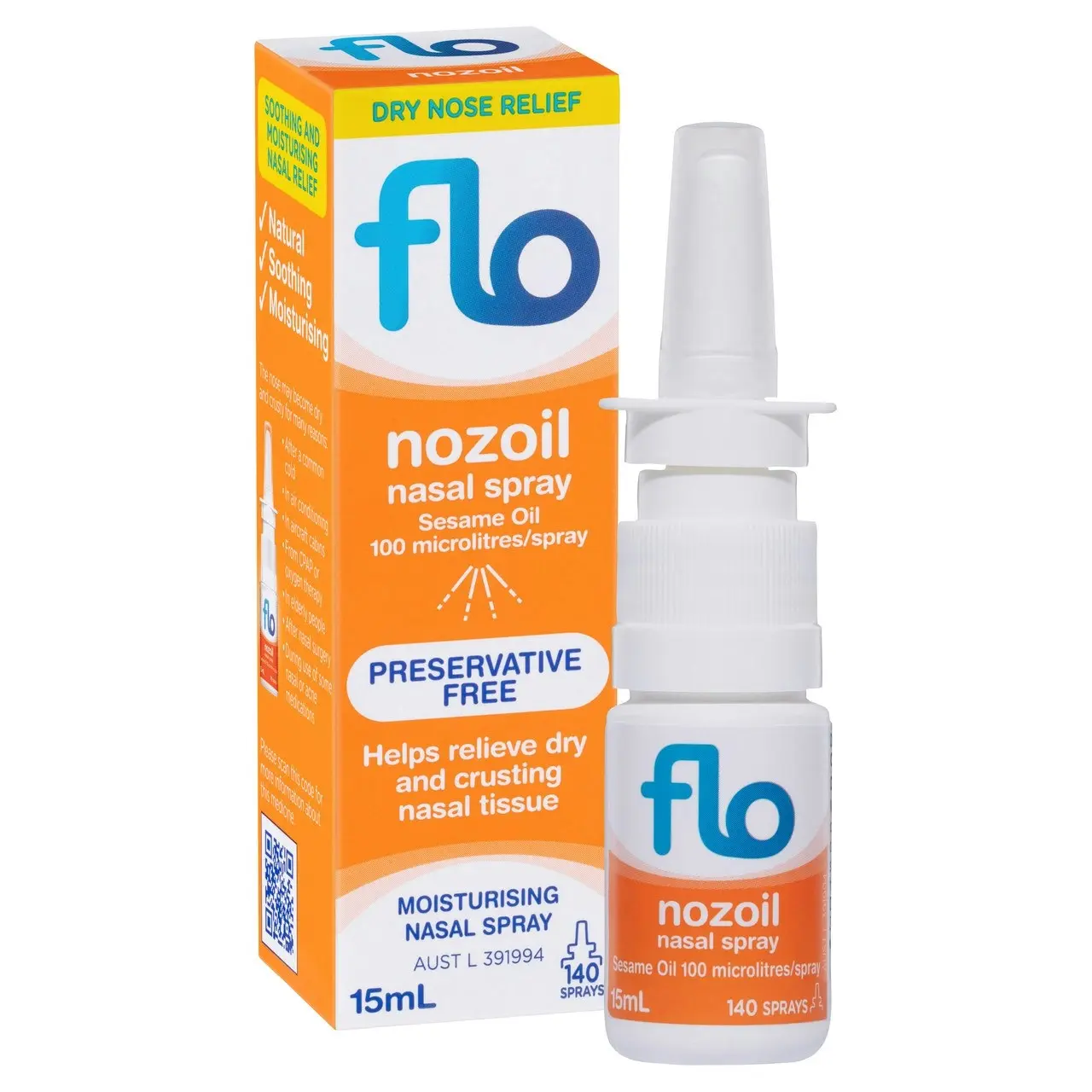 FLO Nozoil Nasal Spray 15mL