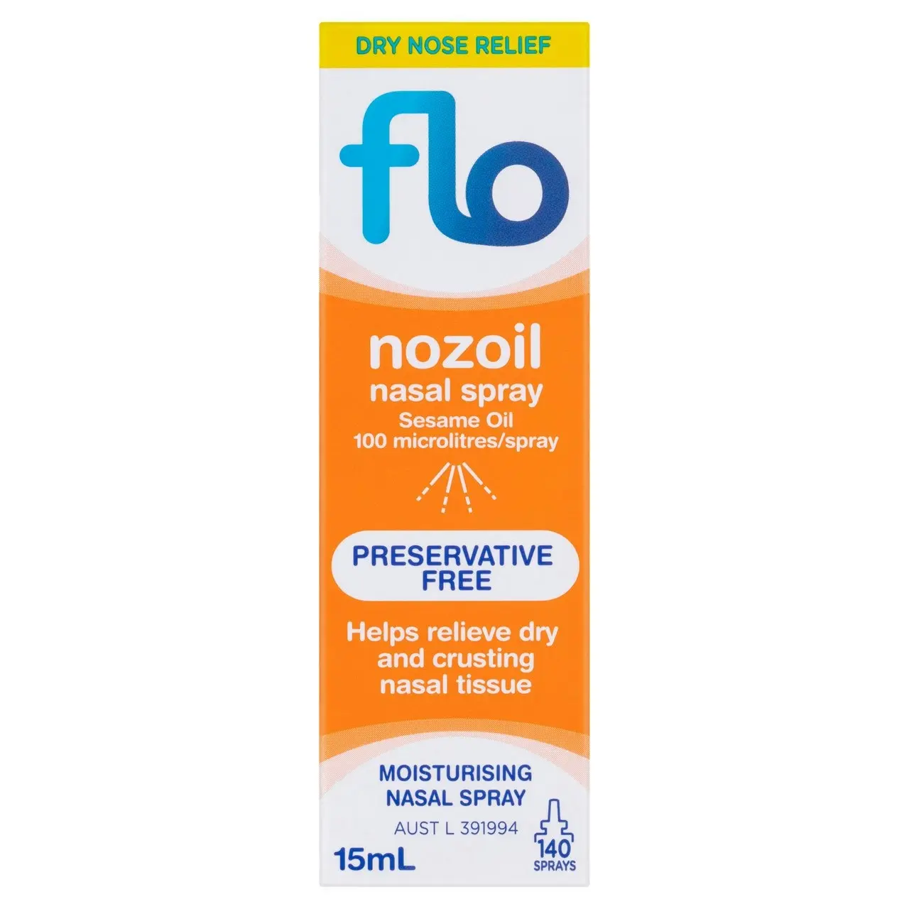 FLO Nozoil Nasal Spray 15mL