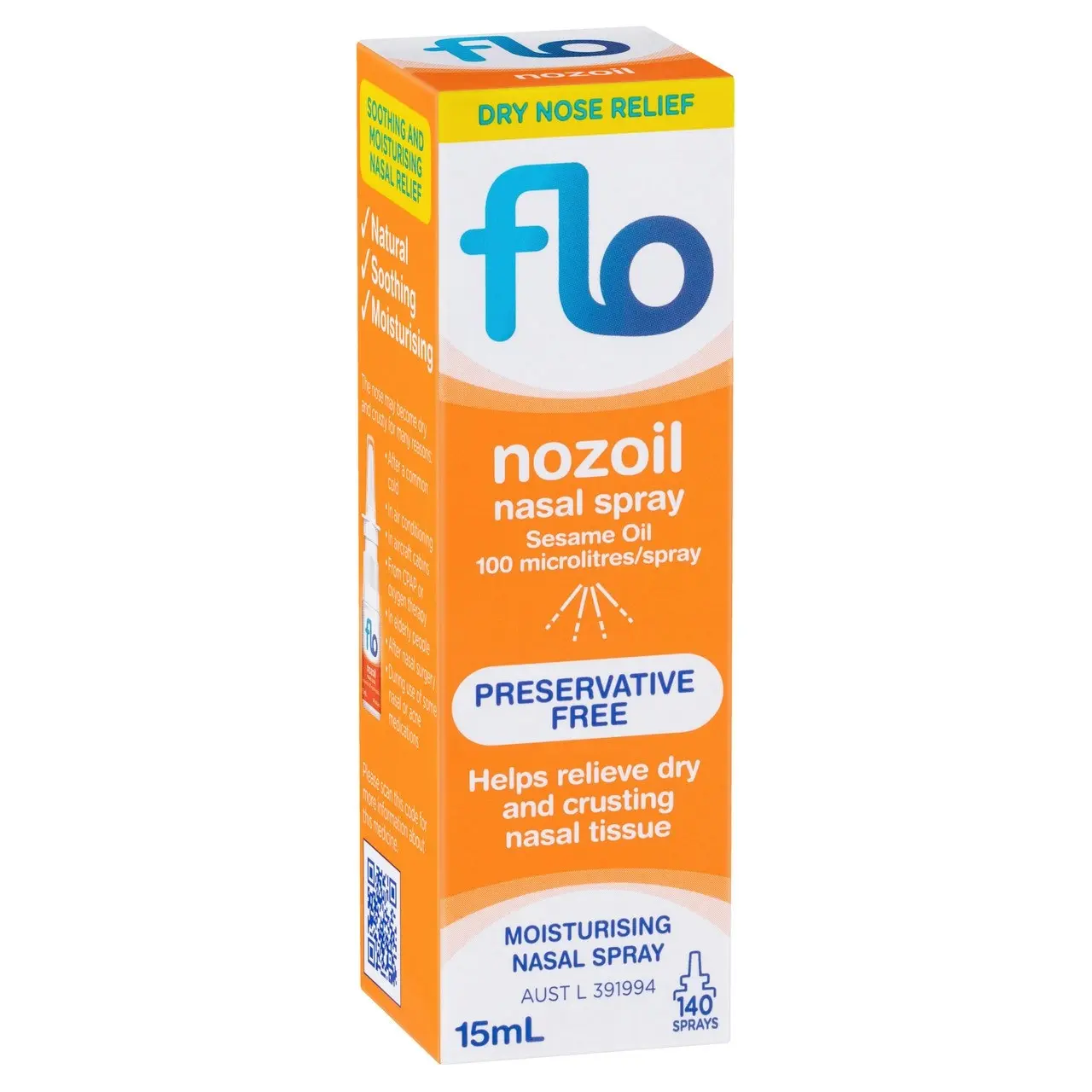 FLO Nozoil Nasal Spray 15mL