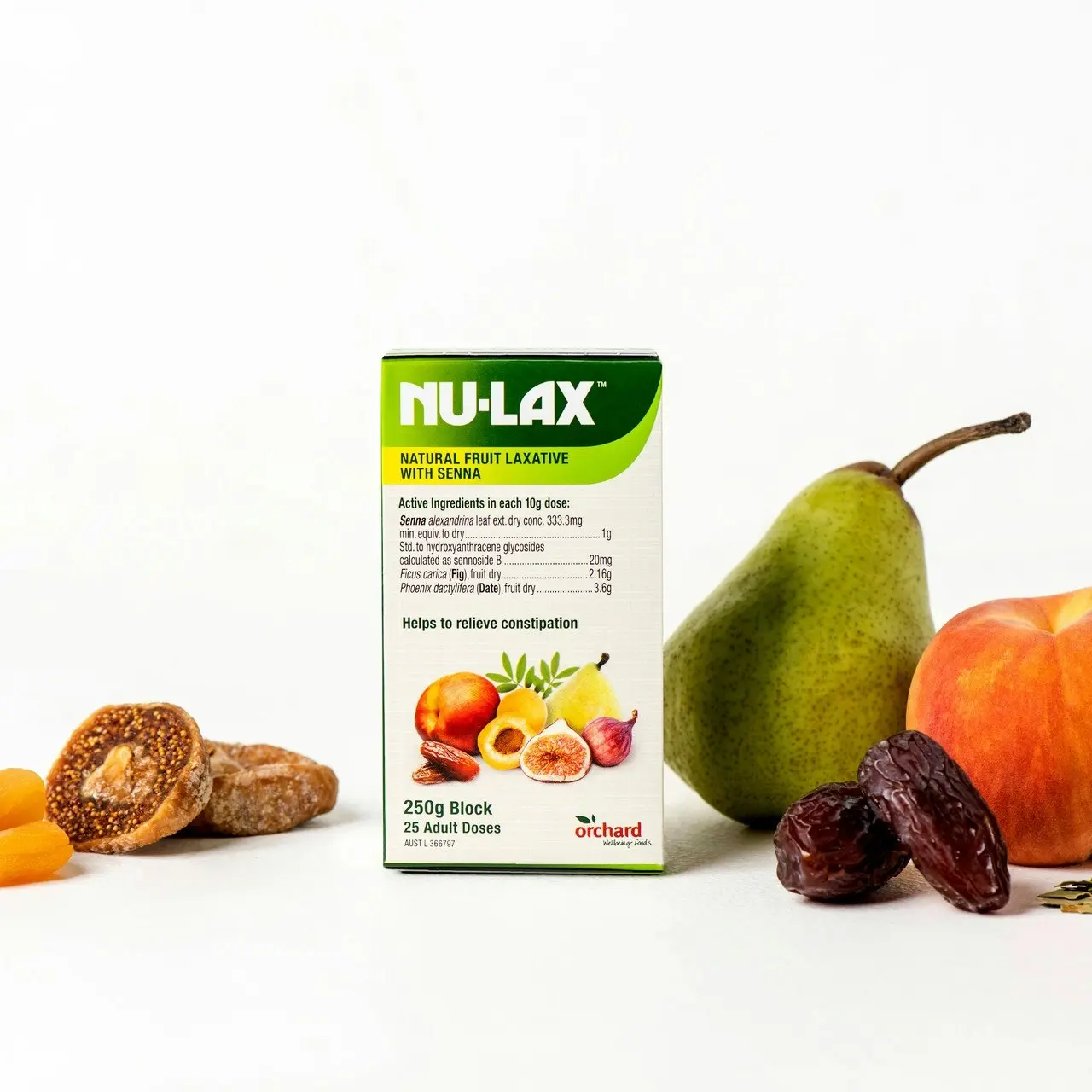 Nu-Lax Natural Fruit Laxative Block with Senna