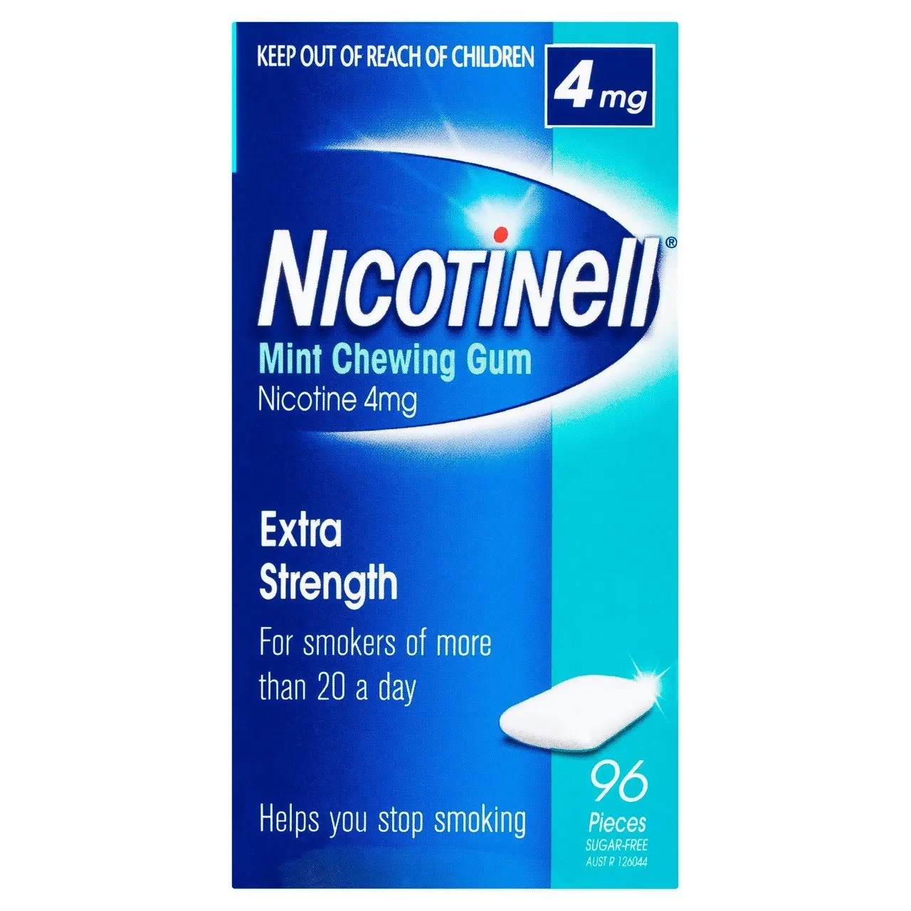 Nicotinell Stop Smoking Mint Gum Extra Strength 4mg 96 Pack