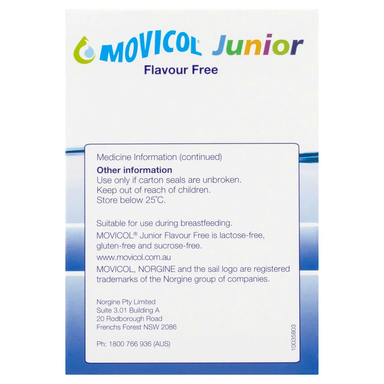 MOVICOL(r) Junior Flavour Free