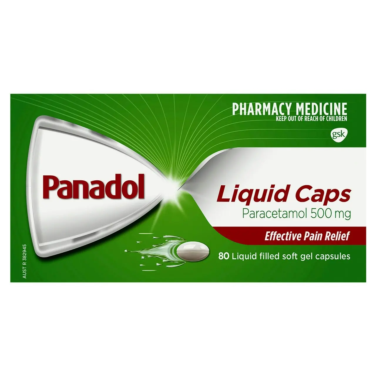 Panadol Liquid Caps 80s