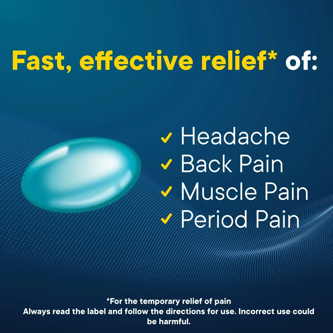 Advil Liquid Capsules for Fast & Effective Pain Relief 200mg Ibuprofen 40 Pack