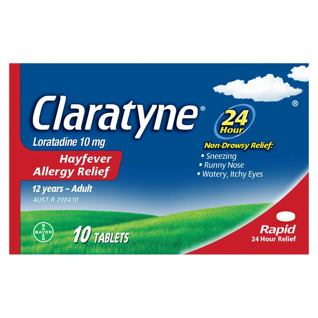 CLARATYNE Allergy Hayfever Relief Antihistamine Tablets 10 pack