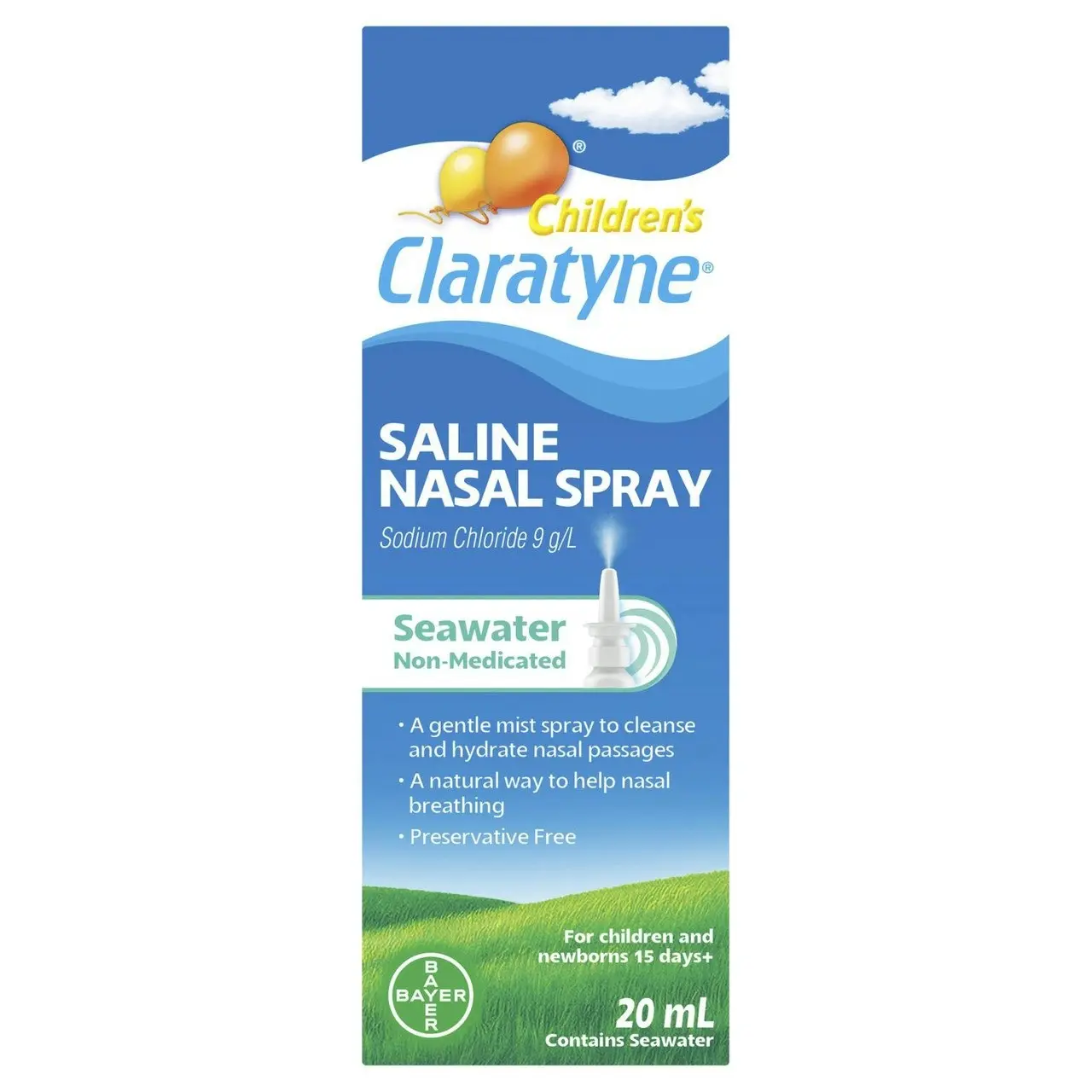 Children's CLARATYNE Saline Nasal Spray 20 mL