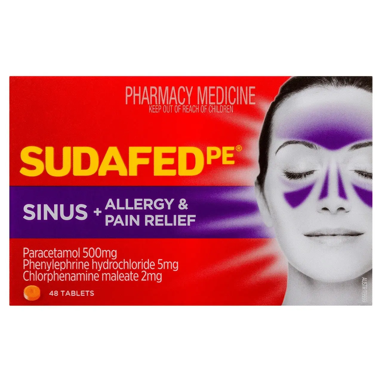 SUDAFED PE Sinus + Allergy & Pain Relief Tablets  48 Pack