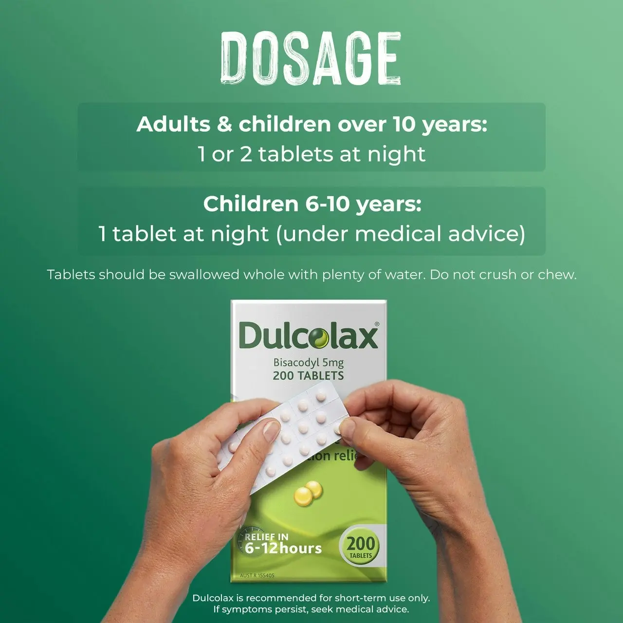 Dulcolax Tablets 200 Pack