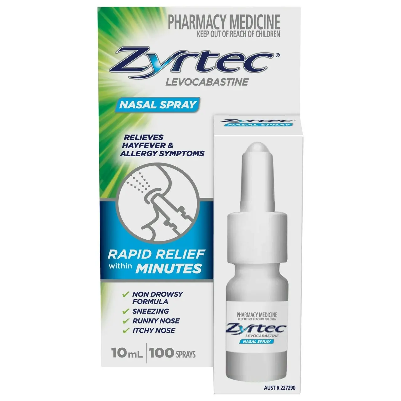 Zyrtec Hayfever & Allergy Relief Antihistamine Nasal Spray 10mL