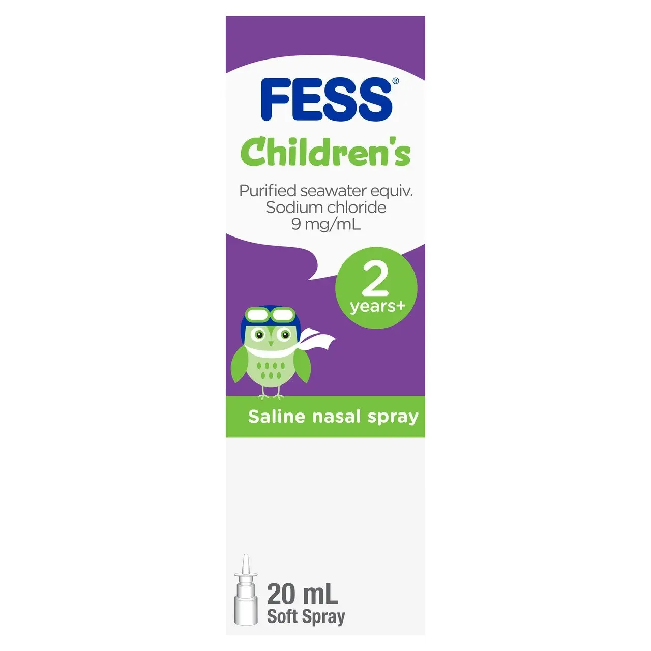 FESS Children's Nasal Saline Spray 2 Years+ 20mL