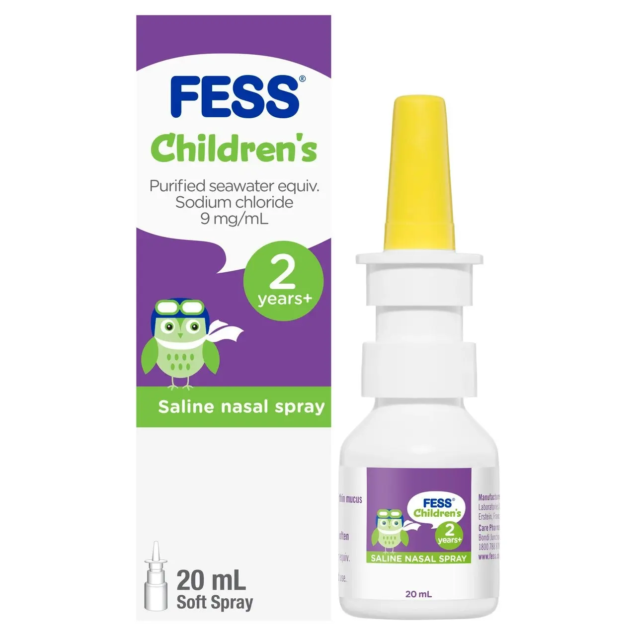 FESS Children's Nasal Saline Spray 2 Years+ 20mL