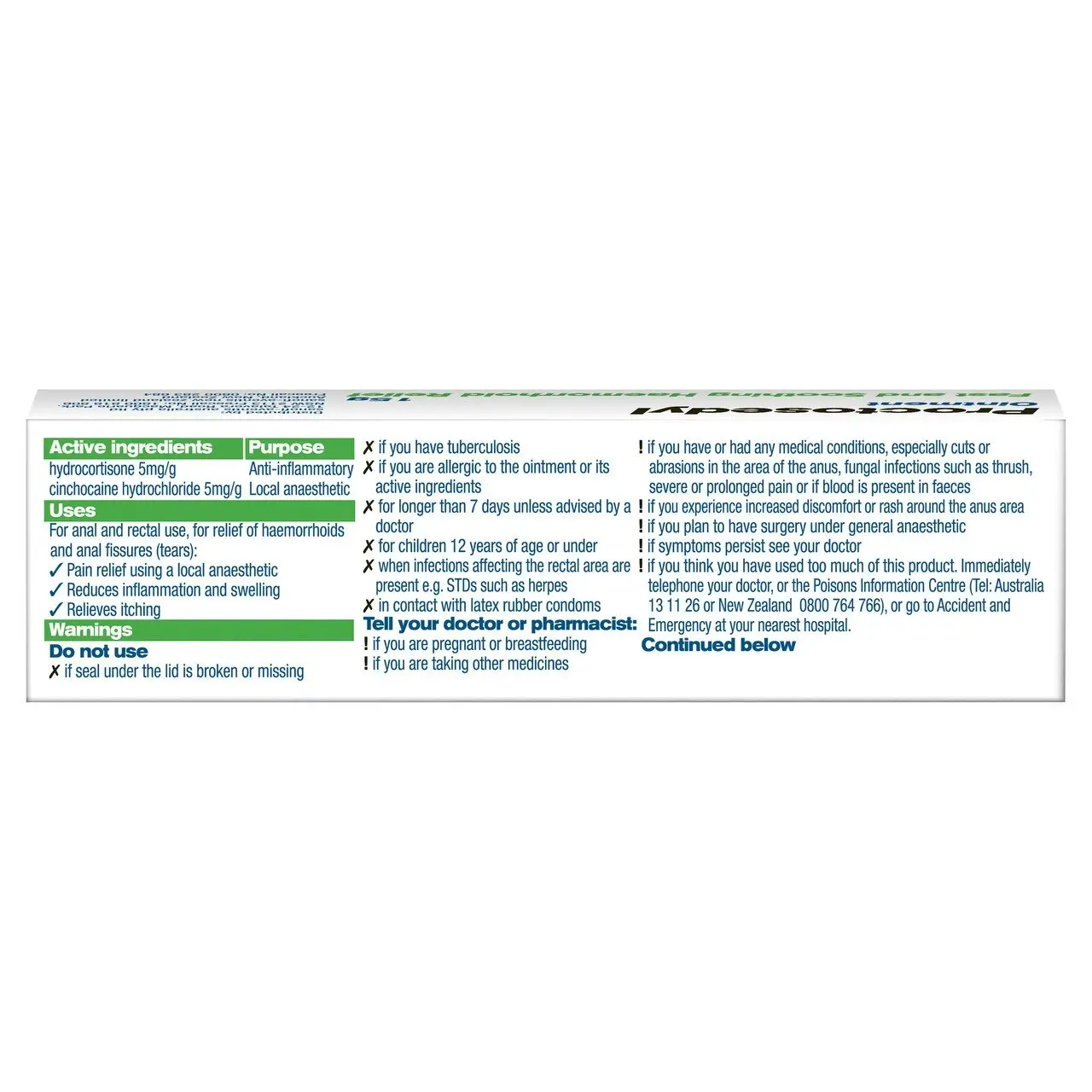 PROCTOSEDYL Ointment 15g