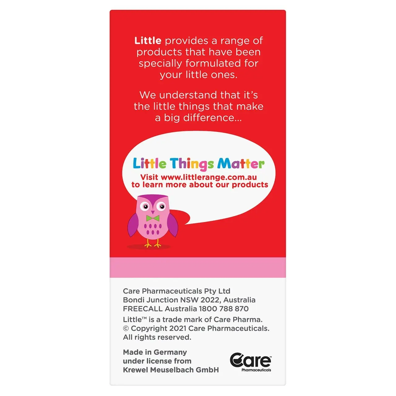 Little Coughs Oral Liquid Raspberry 200mL