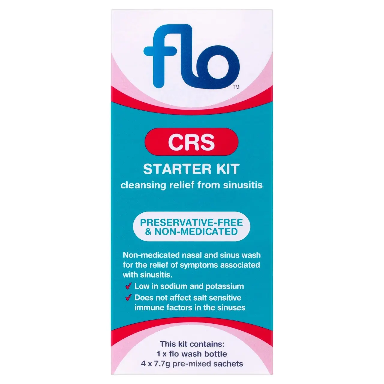 Flo CRS Starter Kit 4 Sachets & Bottle