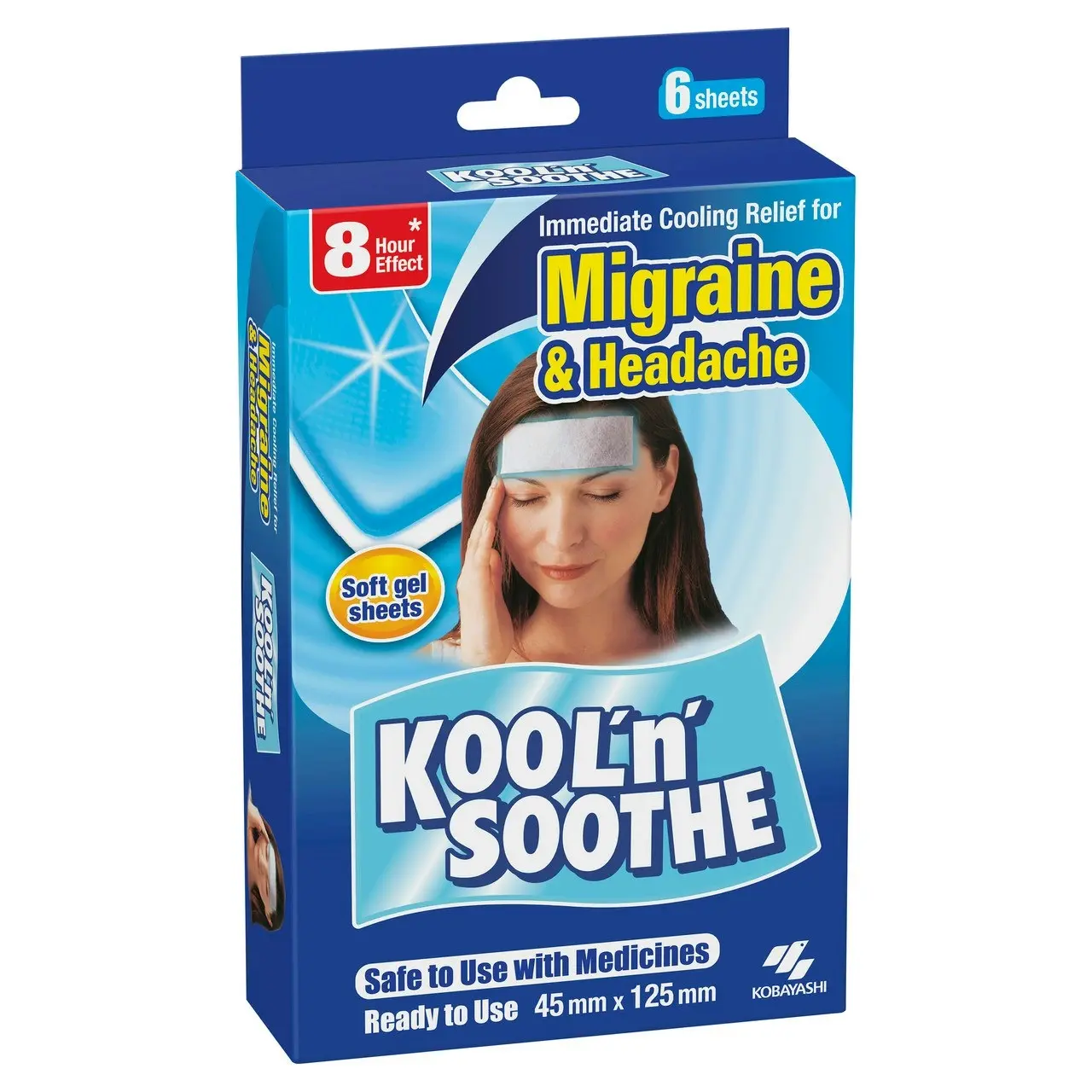 Kool 'n' Soothe Migraine & Headache 6 Sheets